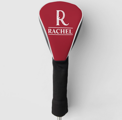 Custom Personalized Golf Club Cover with Inital and Name