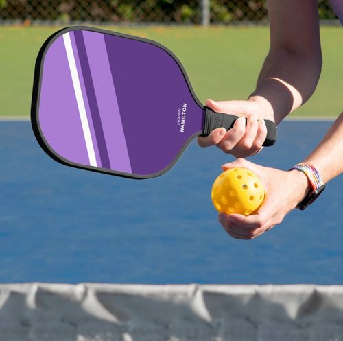 Two Tone Purple Bold and Modern Pickleball Paddle