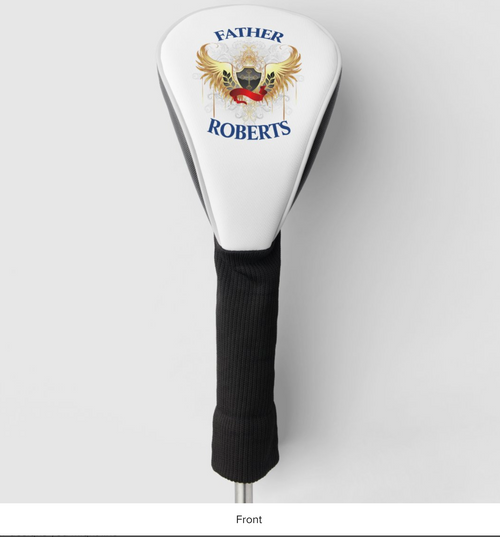Cross and Angel Wings Golf Head Cover