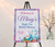 Beautiful pastel tea party foam board  bridal shower sign, baby shower sign or any other occasion