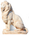 Lion statue cardboard cutout free standing with easel on the back