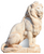 Lion statue cardboard cutout free standing with easel on the back