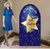 Shining Star Baby Shower cardboard sign, with easel on the back.