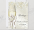 Elegant Wedding Invitation with Champagne Glass