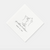 Simple Black and White Cat Modern Wedding Napkins