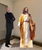 African American Jesus Life Size Cardboard Cutout Prop with easel on the back