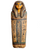 Egyptian Sarcophagus cardboard cutout, with easel on the back