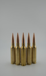 Five rounds of Phantom's 6 creedmoor 108 gr Berger EH