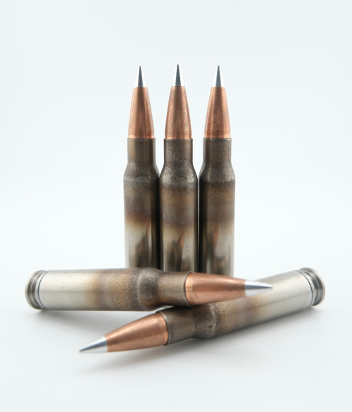 Five rounds of Phantom Defense 7.62x51 176 gr A-Tip