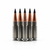 Five 300 AAC Blackout 110 gr tac tx rounds displayed in good lighting, highlighting their Barnes TAC-TX projectiles and sleek NAS3 casing design.
