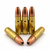 Five rounds of .458 SOCOM 400 gr Subsonic Maker Ammo by Phantom Defense, featuring a Solid Copper Expanding Bullet for Suppressed Shooting