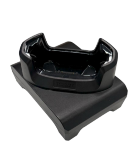 Single-slot charge cradle for TC22 / TC27 devices. USB-C cable (CBL-TC5X-USBC2A-01) and country-specific USB power adapter are sold separately.