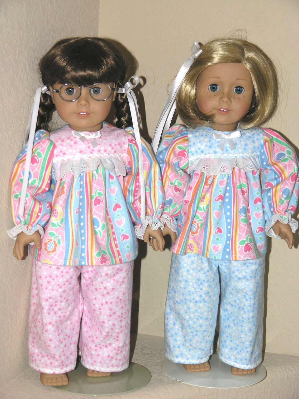 american girl pink pajamas