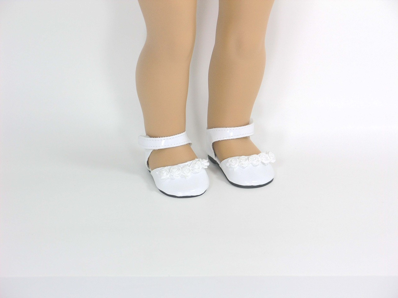 doll shoes white