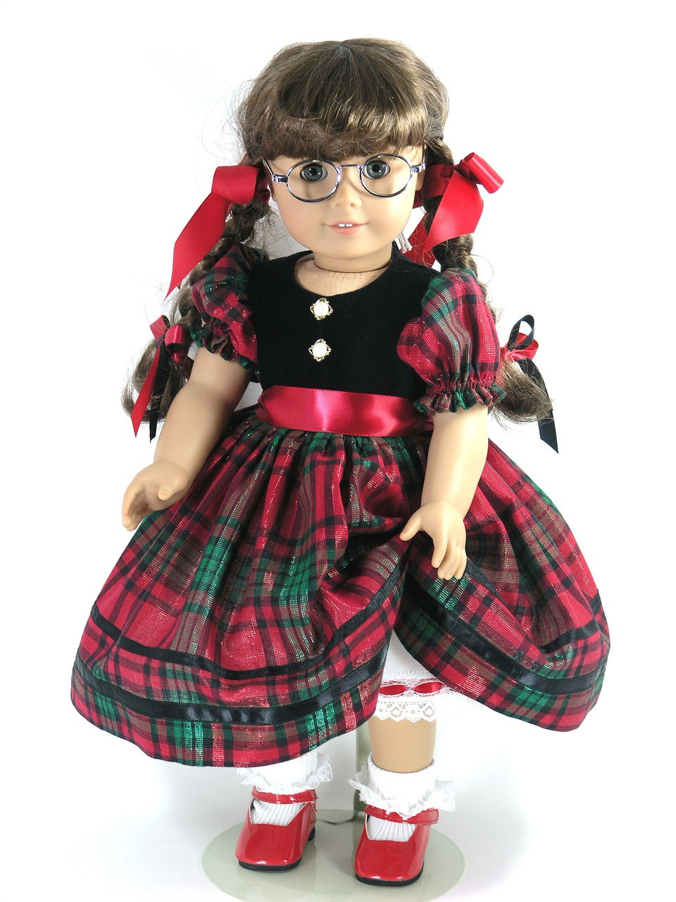 18 inch doll christmas dress