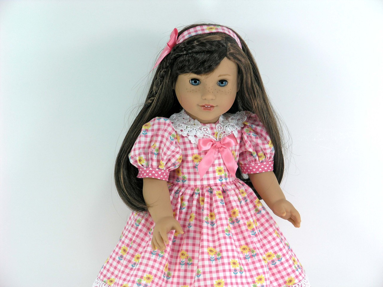 Handmade 18 inch Doll Clothes - Grace Dress, Pantaloons, Headband ...