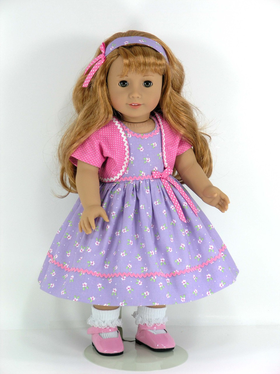 Handmade 18 inch Doll Clothes fit American Girl - Dress, Jacket ...