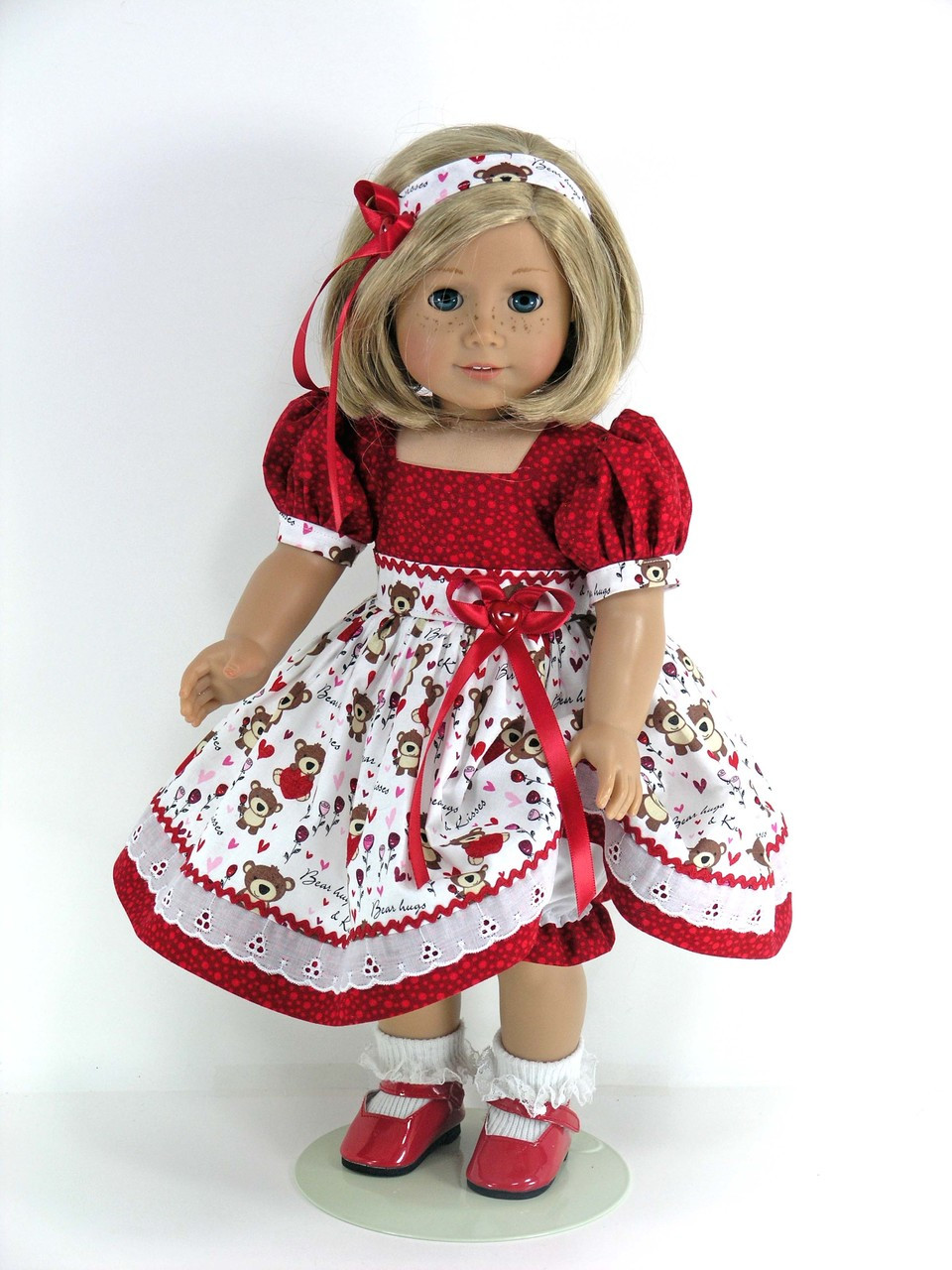 Handmade Doll Clothes for American Girl - Dress, Headband