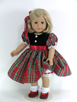 handmade taffeta doll dress