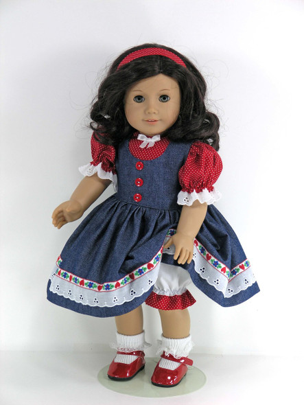 Handmade outfit for American Doll