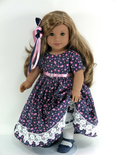 Handmade Doll Clothes for 18 inch American Girl - Dress, Pantaloons ...