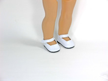 Black Mary Jane Shoes with Bow made for 18 inch American Girl Doll Clothes