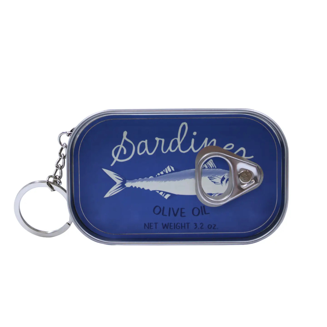 Italian Summer Sardine Tin Keychain
