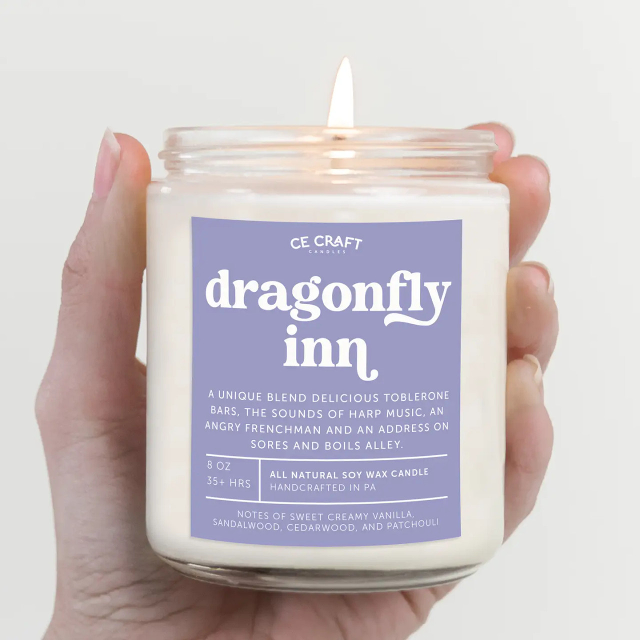 CE Craft Co Dragonfly Inn Candle