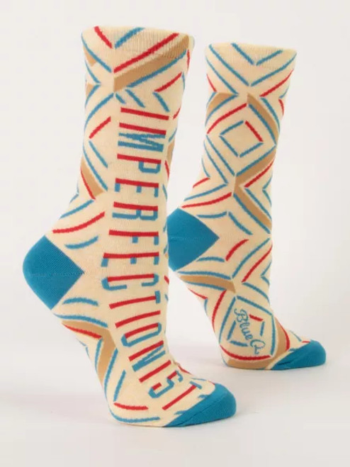 Blue Q Women's Imperfectionist Crew Socks