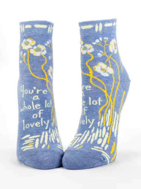 Blue Q Whole Lotta Lovely Women's Ankle Socks Blue Q Whole Lotta Lovely Women's Ankle Socks