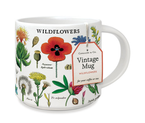 Cavallini Wildflowers Ceramic Mug