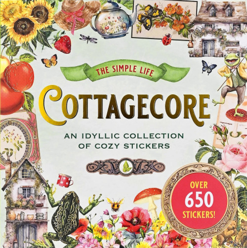 Peter Pauper Press Cottage Core Sticker Book