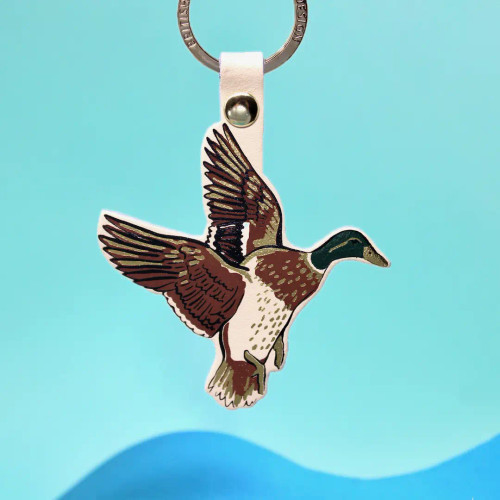 Ark Colour Design Holy Duck Key Fob - Cream