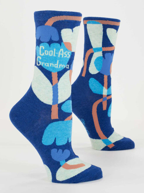 Blue Q Cool-Ass Grandma Crew Socks Blue Q Cool-Ass Grandma Crew Socks