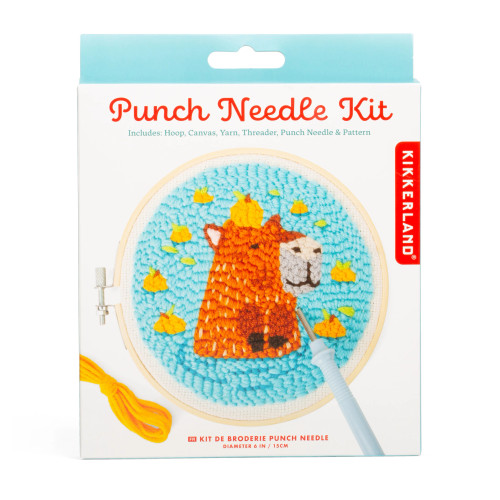 Kikkerland Capybara Punch Needle Kit