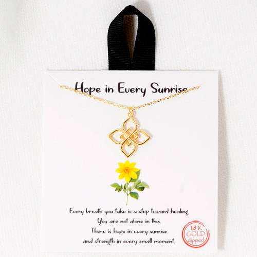 Good Feelings Hope In Every Sunshine Necklace