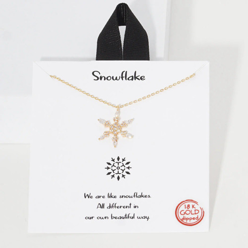 Good Feelings Snowflake Necklace