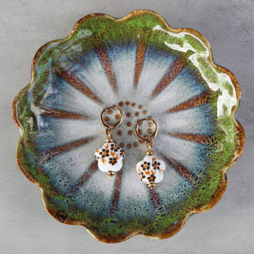 Flower Shape Dangle Earrings