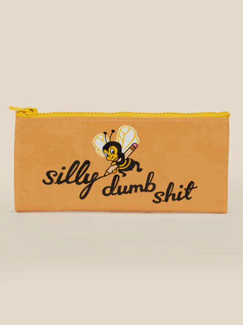Blue Q Silly Dumb Shit Pencil Case