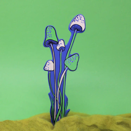 Ark Colour Designs Mushrooms Bookmark - Royal Blue