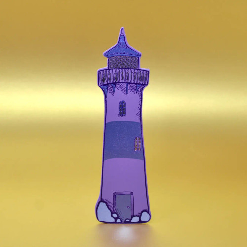 Ark Colour Design Lighthouse Bookmark - Lilac