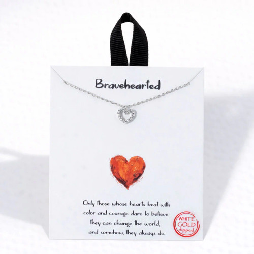 Good Feelings Bravehearted Necklace - Silver