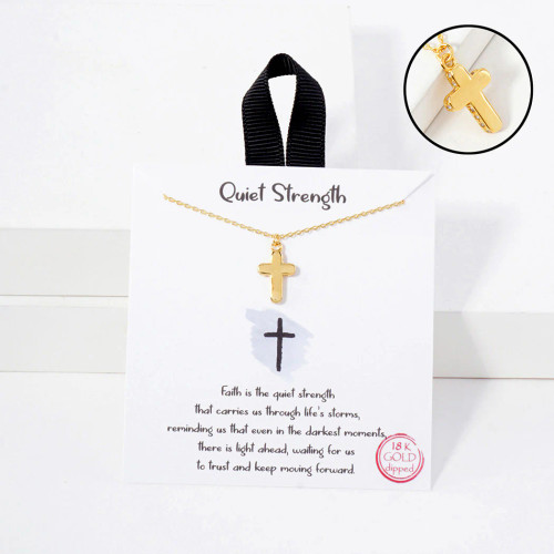 Good Feelings Quiet Strength Necklace - Gold