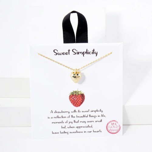 Good Feelings Sweet Simplicity Necklace - Gold