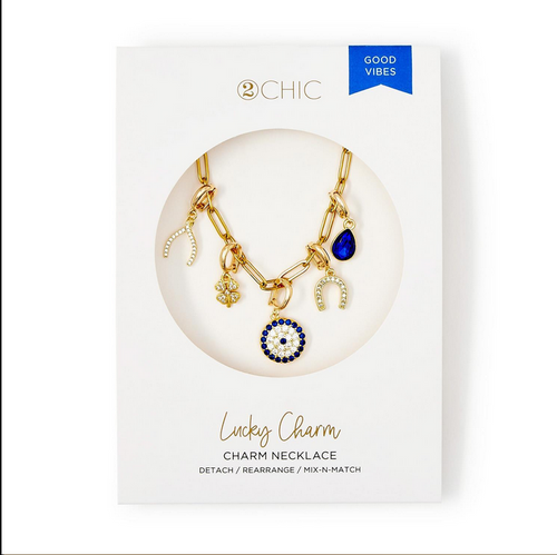 Detachable Charm Necklace - Evil Eye