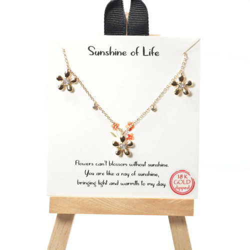 Good Feelings Sunshine Of Life Necklace - Gold