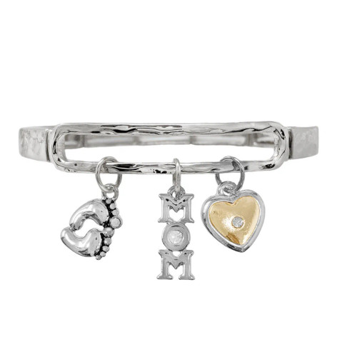 Good Feelings Mom Charm Bracelet - Silver