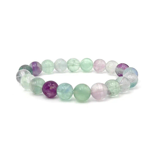 Fluorite 8mm Stone Bracelet