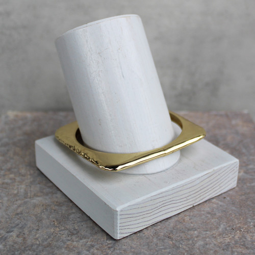 Textured Square Bangle Bracelet