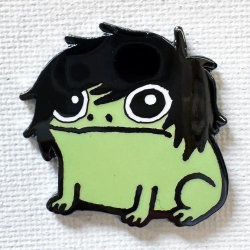 Strike Gently Emo Frog Enamel Pin